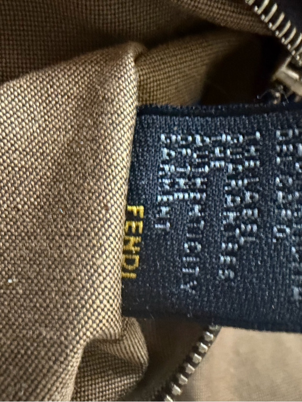 Fendi Black and Brown FF Zucca Shoulder Bag with Logo Charm - Picture 10 of 16